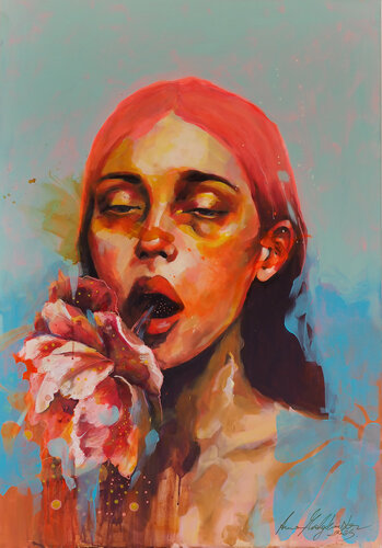 She Rises from the Abyss von Anna Matykiewicz, Malerei kaufen auf Singulart