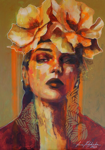 Verdant Flame von Anna Matykiewicz, Malerei kaufen auf Singulart