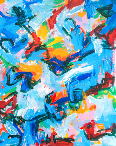 Hold your breath van Sara Voss, Schilderij te koop op Singulart