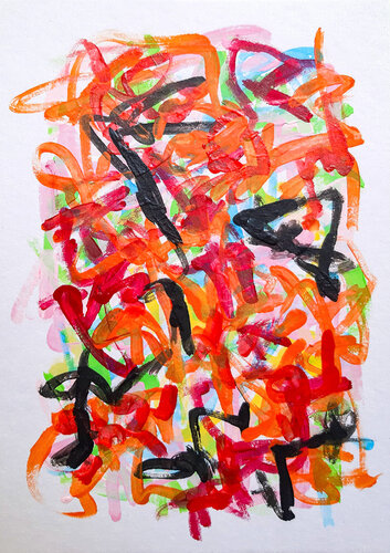 Scraps of inspiration van Sara Voss, Schilderij te koop op Singulart