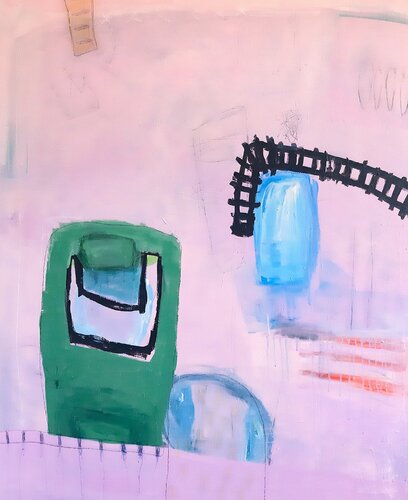 Stop and smell the roses van Sara Voss, Schilderij te koop op Singulart
