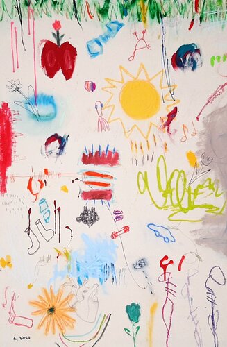 Love with concrete feet de Sara Voss, Pintura a la venta en Singulart