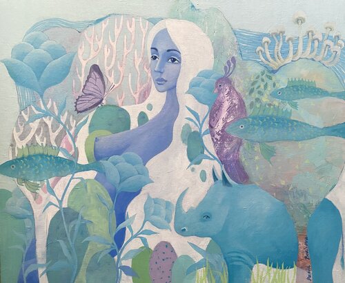 Blue Planet van Daria Borisova, Schilderij te koop op Singulart