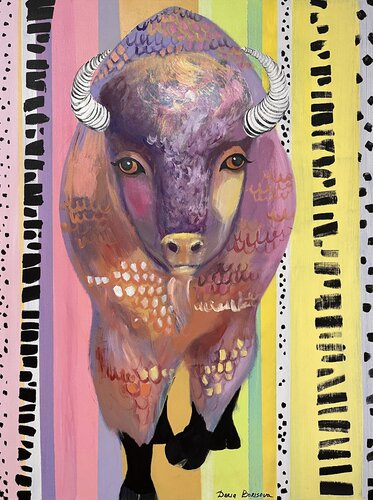 Bison von Daria Borisova, Malerei kaufen auf Singulart