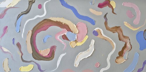 Harmonious Chaos. Composition #4 van Daria Borisova, Schilderij te koop op Singulart