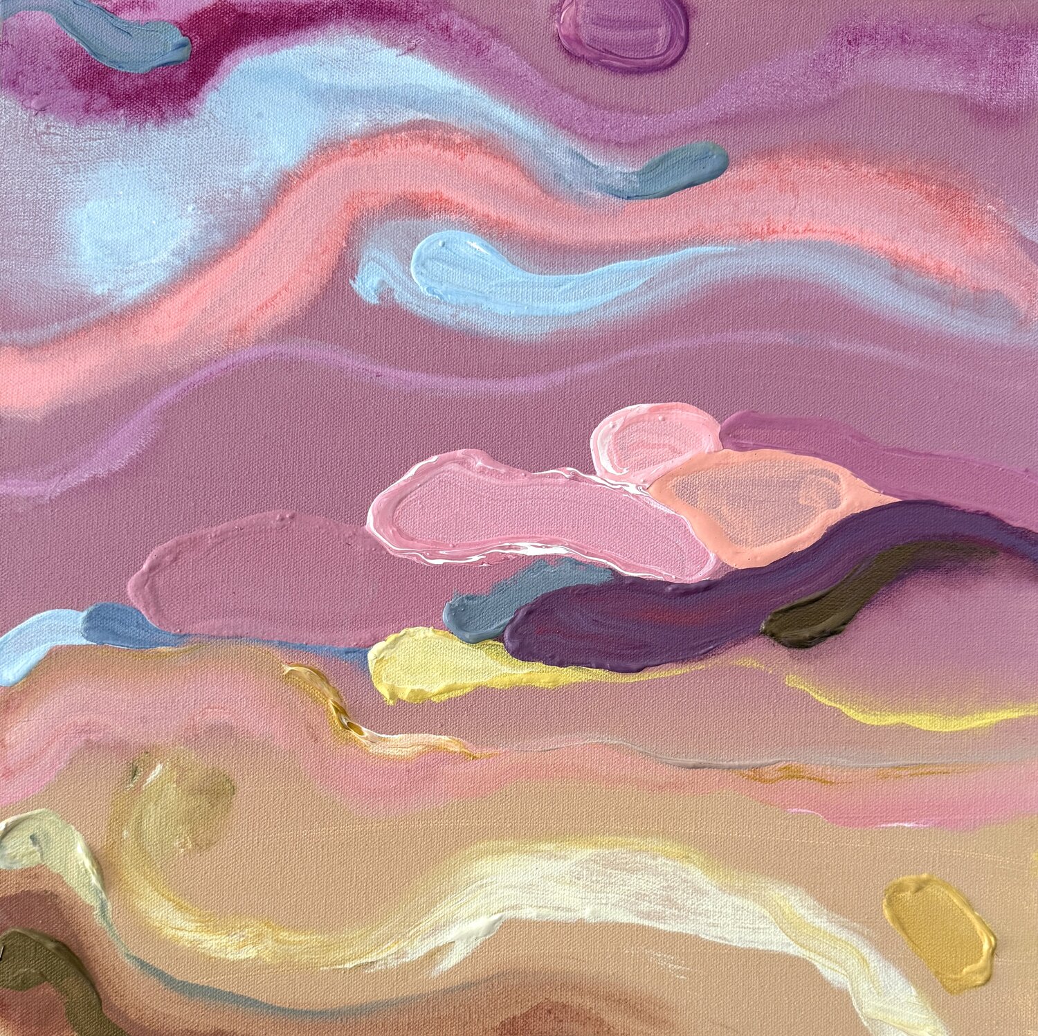 Burgundy Sky Daria Borisova Pintura original en venta