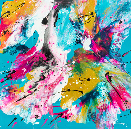 Burst of happiness van Weronika Dyląg, Schilderij te koop op Singulart