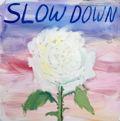 Slow Down Peony de Matt Higgins, Pintura a la venta en Singulart