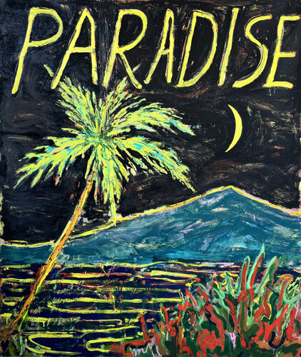 Paradise (Blue Mountain) by Matt Higgins, Painting for Sale on Singulart