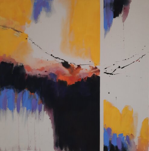 Un moment de bonheur n°2 van Michèle BARANGE, Schilderij te koop op Singulart