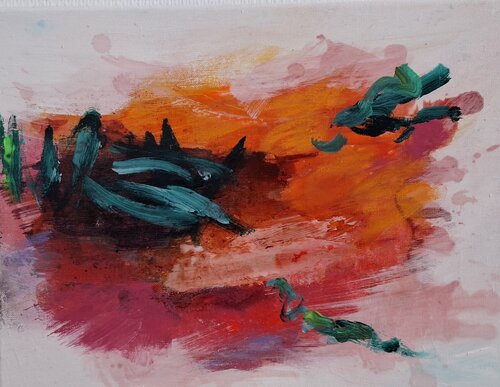 Dans la chaleur de l'été van Michèle BARANGE, Schilderij te koop op Singulart