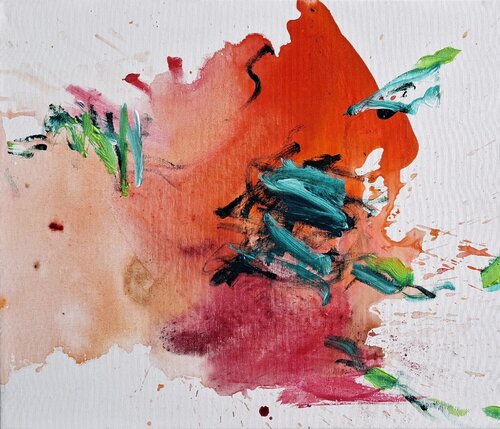 Dans la chaleur de l'été 2 van Michèle BARANGE, Schilderij te koop op Singulart