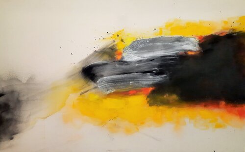 Dans vent d'automne van Michèle BARANGE, Schilderij te koop op Singulart