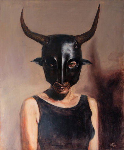 Bull Woman by Patryk Kuleta, Painting for Sale on Singulart
