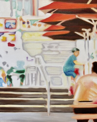 Hawker di Angela Wichmann, Pittura in vendita su Singulart