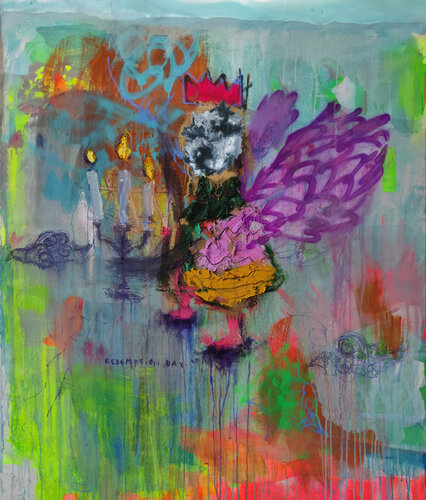 Redemption day van Marc Gonz, Schilderij te koop op Singulart