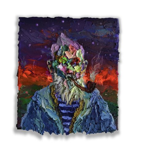 Pipe old man van Marc Gonz, Schilderij te koop op Singulart