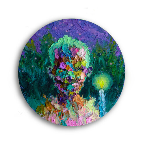 Candle young boy van Marc Gonz, Schilderij te koop op Singulart