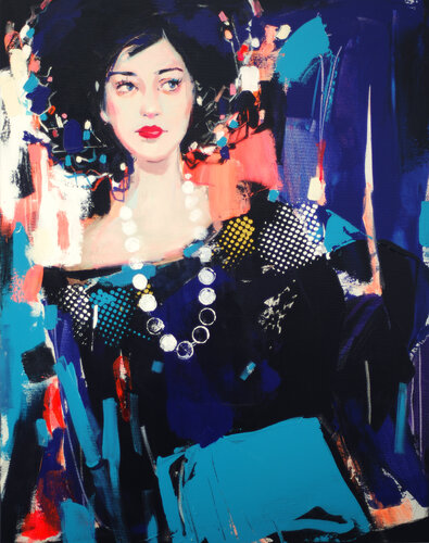 Woman (1) by Liliya Nikolova, Painting for Sale on Singulart