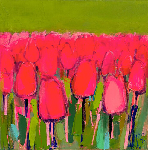 Tulips di Liliya Nikolova, Pittura in vendita su Singulart