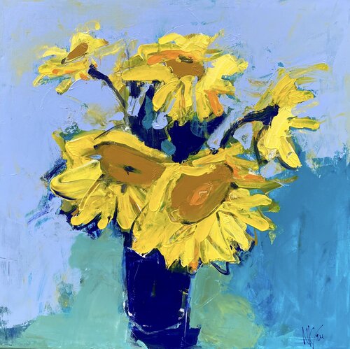 Sonnenblumen de Liliya Nikolova, Pintura a la venta en Singulart