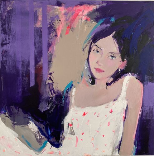 Flieder van Liliya Nikolova, Schilderij te koop op Singulart