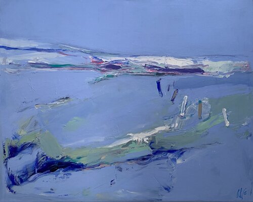 Winterfluss by Liliya Nikolova, Painting for Sale on Singulart