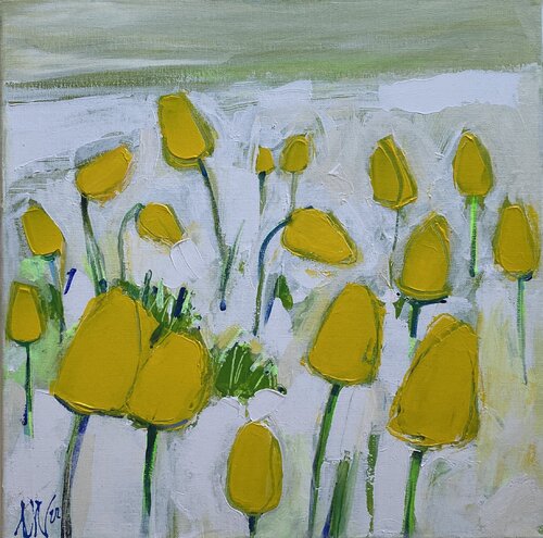 Tulpen im Schnee by Liliya Nikolova, Painting for Sale on Singulart