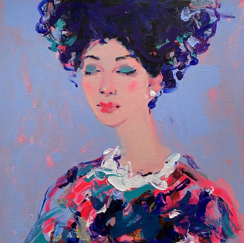 In Gedanken by Liliya Nikolova, Painting for Sale on Singulart