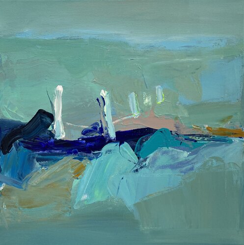 Flüstern des Horizonts van Liliya Nikolova, Schilderij te koop op Singulart