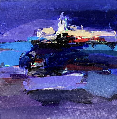 Nocturne in Ultramarin by Liliya Nikolova, Painting for Sale on Singulart