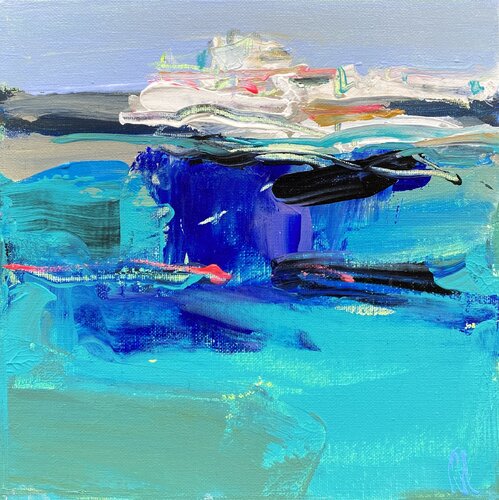 Spuren im Wasser by Liliya Nikolova, Painting for Sale on Singulart