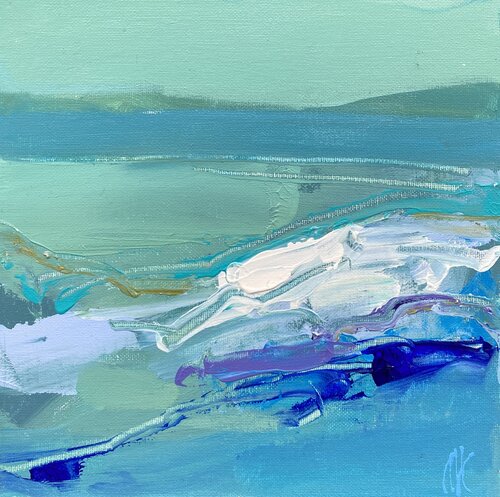 Zwischen Himmel und Wasser van Liliya Nikolova, Schilderij te koop op Singulart