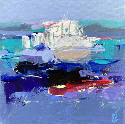 Spuren im Wasser di Liliya Nikolova, Pittura in vendita su Singulart