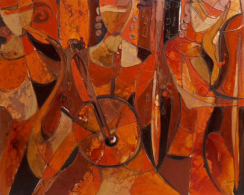 Concerto d'autunno von CLAUDIA AMADESI, Malerei kaufen auf Singulart
