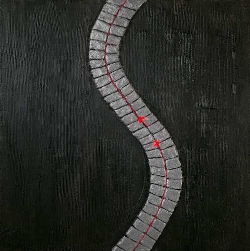 Urban Zip #2 Tratto di CLAUDIA AMADESI, Pittura in vendita su Singulart