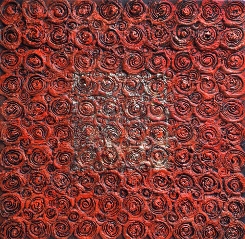 Rose - Rosso - Tono III  - Incanto von CLAUDIA AMADESI, Malerei kaufen auf Singulart