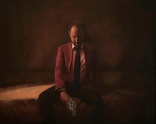 Prison without bars (self portrait) van Cristiano Felismina, Schilderij te koop op Singulart