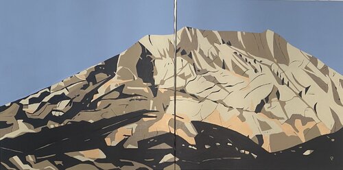 Montagne Sainte-Victoire 24 Diptyque by Clara Ramirez Katz, Painting for Sale on Singulart