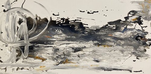 Love’s Abstract Embrace von Mary Taghavi, Malerei kaufen auf Singulart