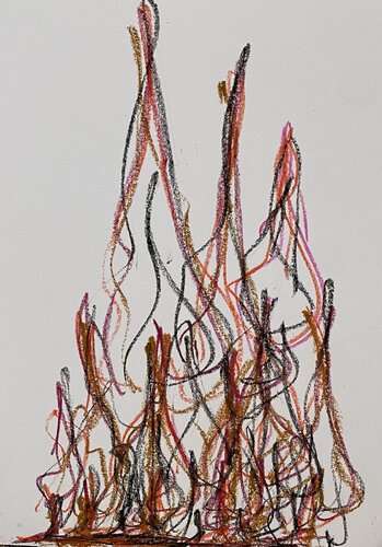 Flame Study van Mary Taghavi, Schilderij te koop op Singulart