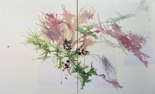 WOODS 1 (diptyque) di Suzanne Marcelle, Pittura in vendita su Singulart