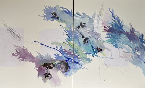 WOODS 6  (diptyque) van Suzanne Marcelle, Schilderij te koop op Singulart