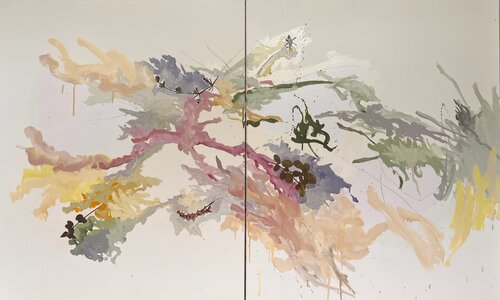 WOODS 8 (diptyque) by Suzanne Marcelle, 회화 for Sale on Singulart