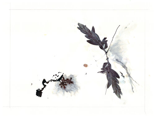 WOODS LEAF (sur papier Arches) di Suzanne Marcelle, Pittura in vendita su Singulart