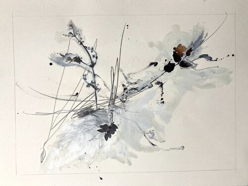 WOODS FLOWER 3 (sur papier Arches) di Suzanne Marcelle, Pittura in vendita su Singulart
