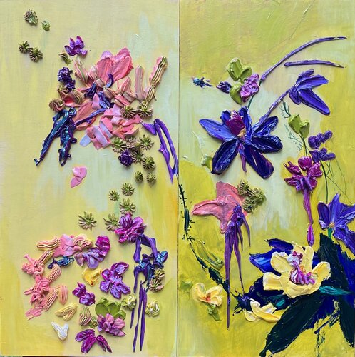 Yellow painting by Julia Hacker, 회화 for Sale on Singulart