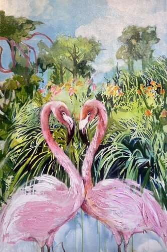 Love is in the air by Julia Hacker, Painting for Sale on Singulart