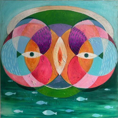 Good vibrations von Julia Hacker, Malerei kaufen auf Singulart