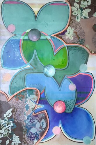 Whispers of Bloom de Julia Hacker, Pintura a la venta en Singulart